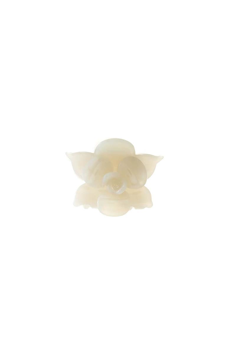 BY ADINA EDEN Pretty Flower Hair Claw Clip, Main, color, Pearl White