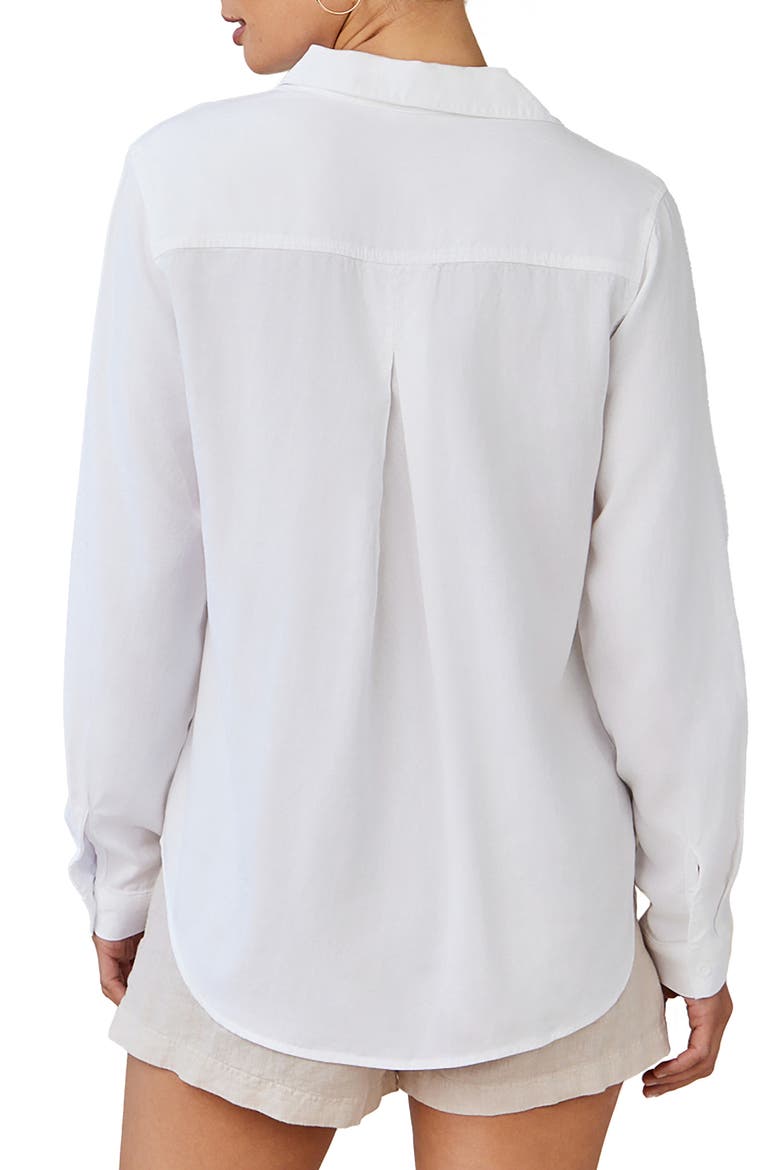 Classic Button-Up Shirt, Alternate, color, WHITE