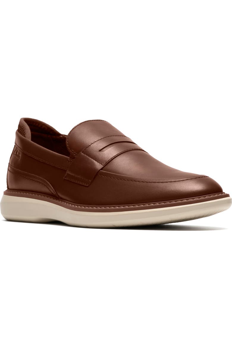 Clarks<sup>®</sup> Brantin Loafer, Main, color, Tan Leather