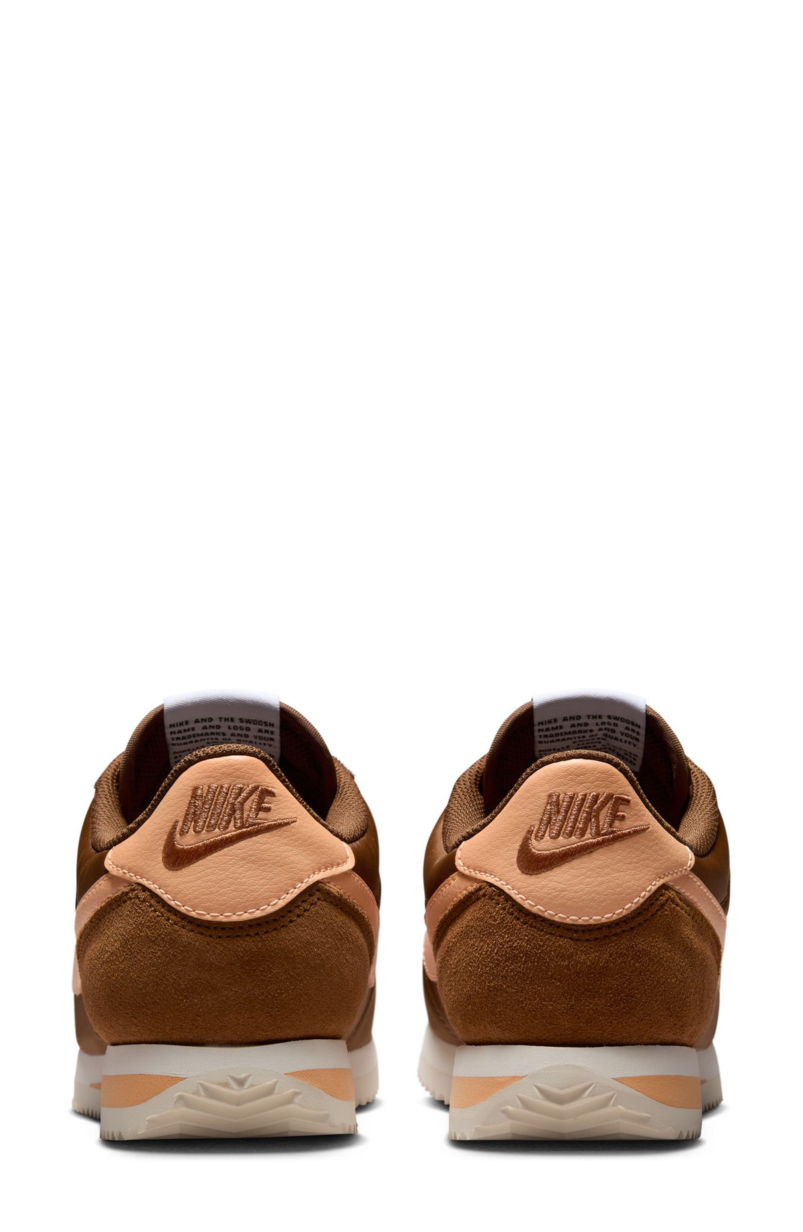 Nike Cortez TXT Sneaker, Alternate, color, British Tan/ Orange/ Sail