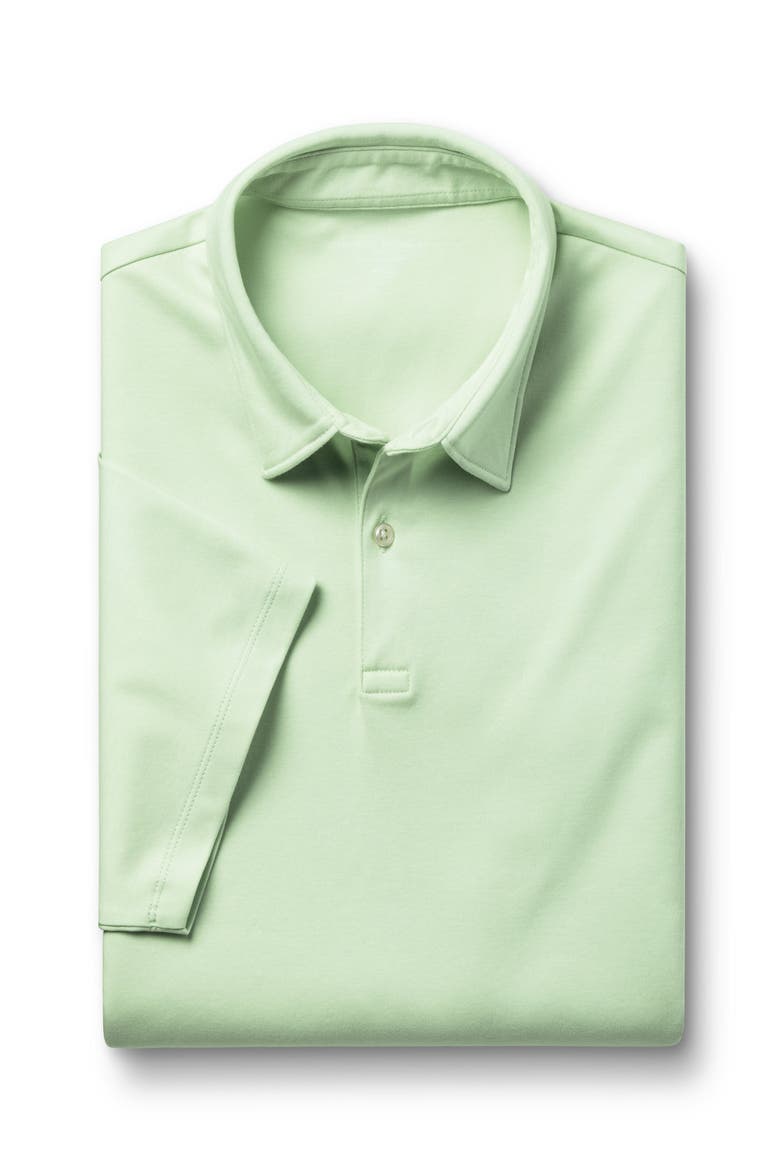 Plain Short Sleeve Jersey Polo, Alternate, color, Light Green