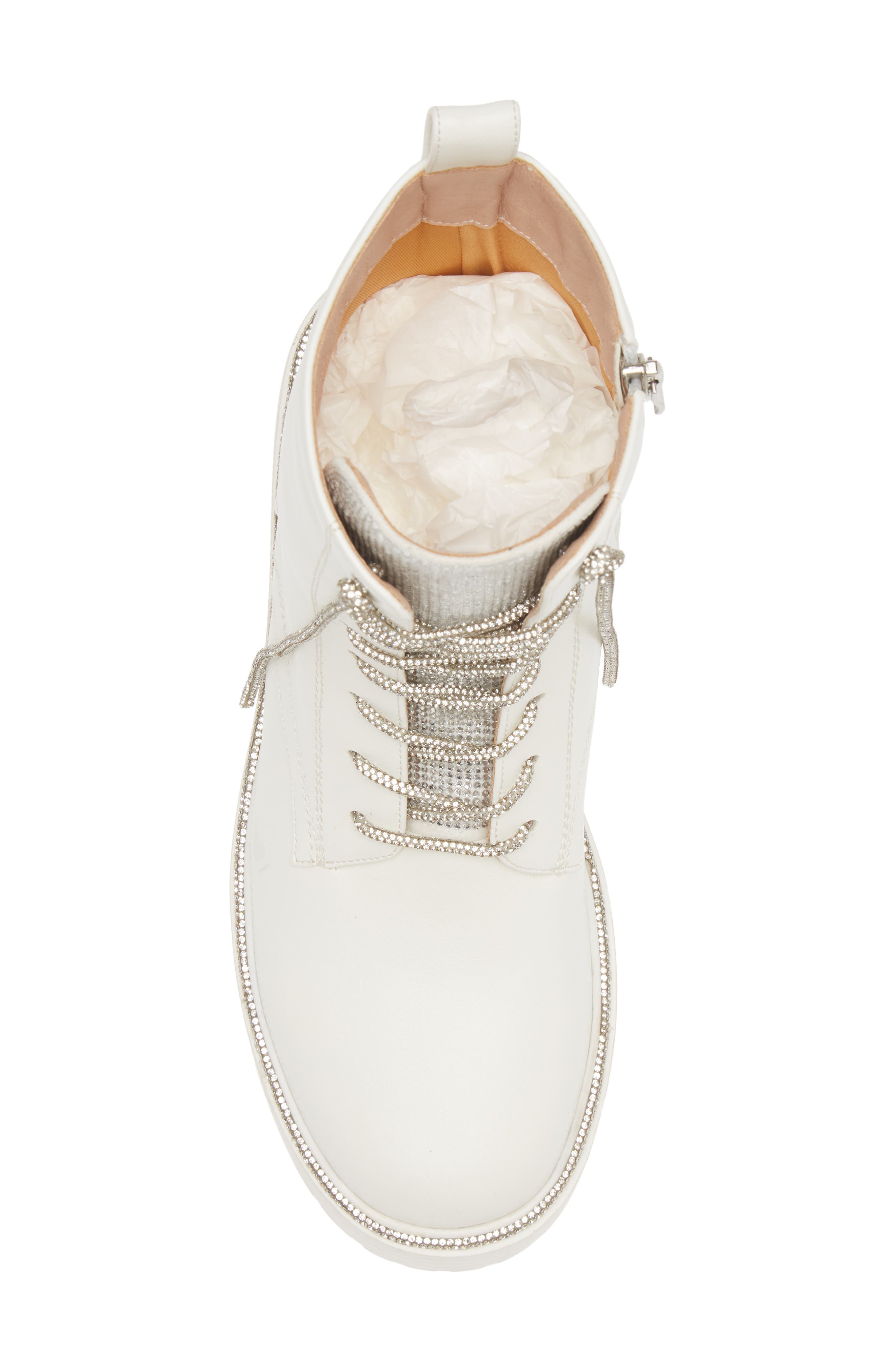 Attentive Bootie, Alternate, color, WHITE