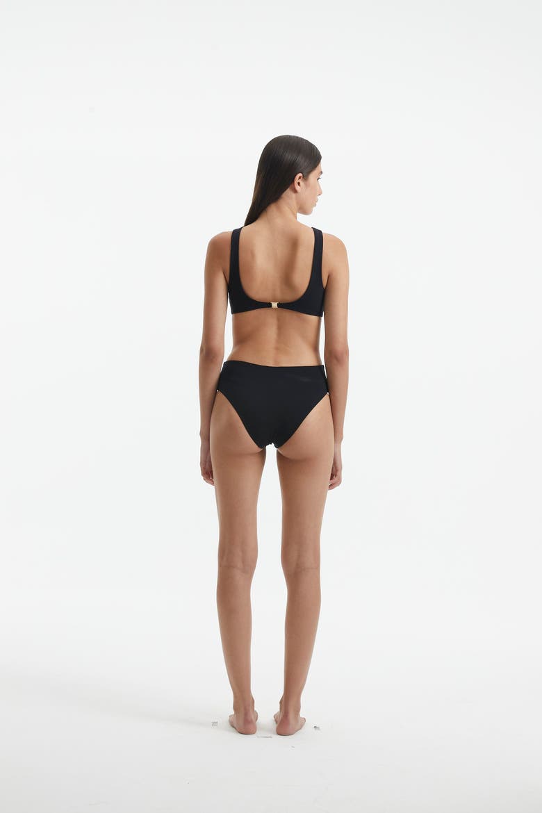 Honora High Neck Swimsuit, Alternate, color, Black