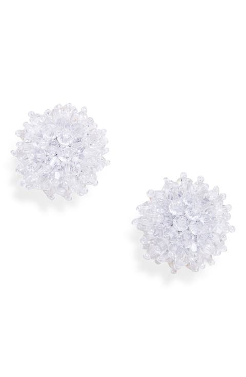 Beaded Stud Earrings