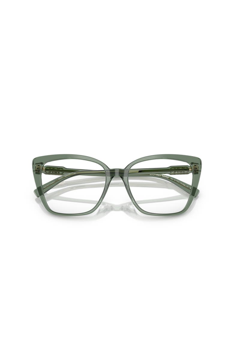 Michael Kors 53mm Square optical glasses, Alternate, color, Green