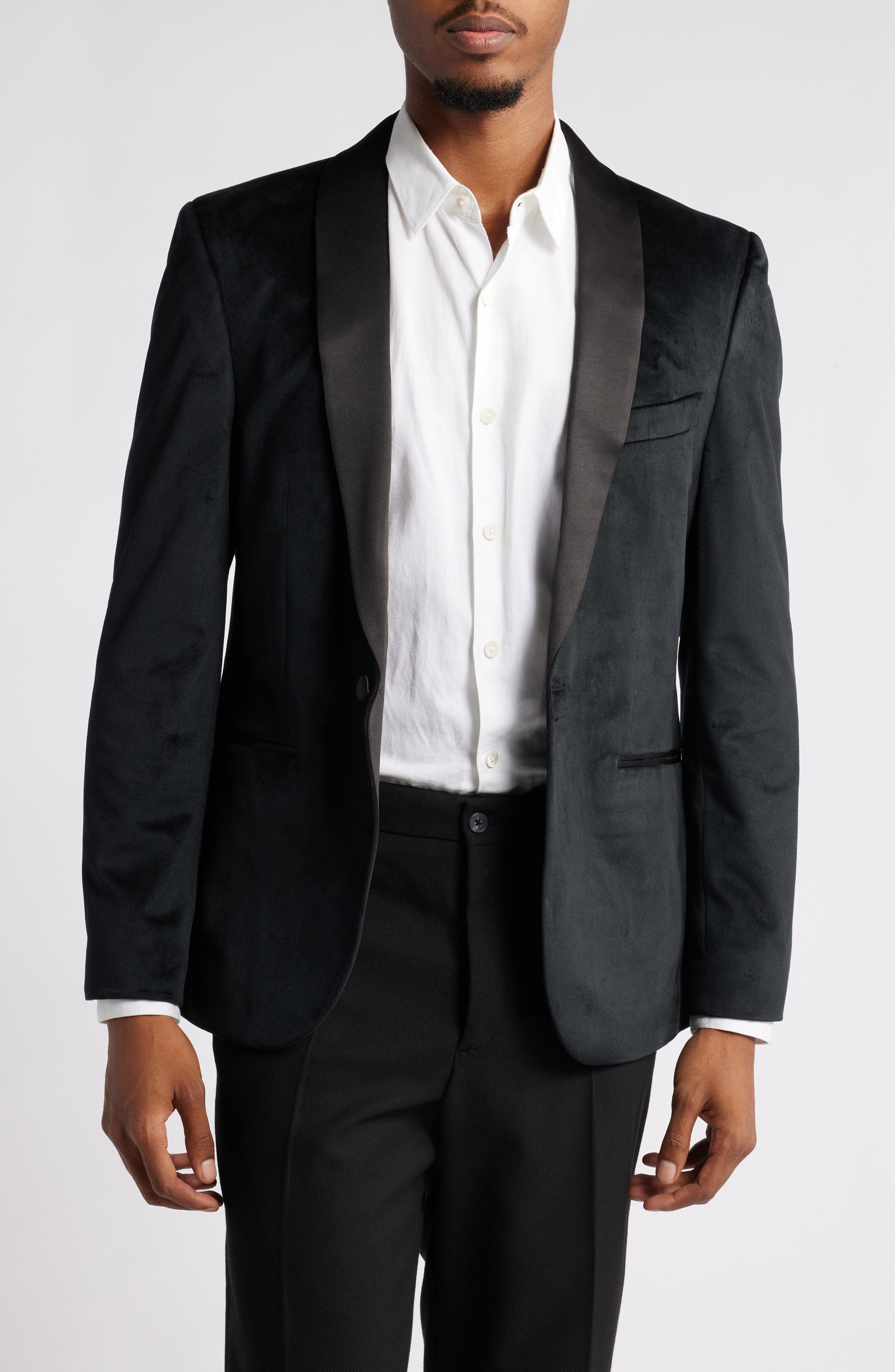 NORDSTROM RACK Trim Fit Cotton Tuxedo Shirt | Nordstromrack