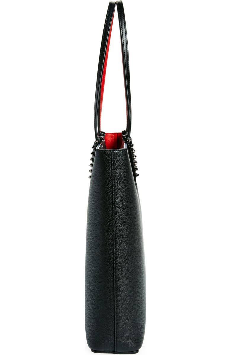 Christian Louboutin Cabata Leather Tote, Alternate, color, Black