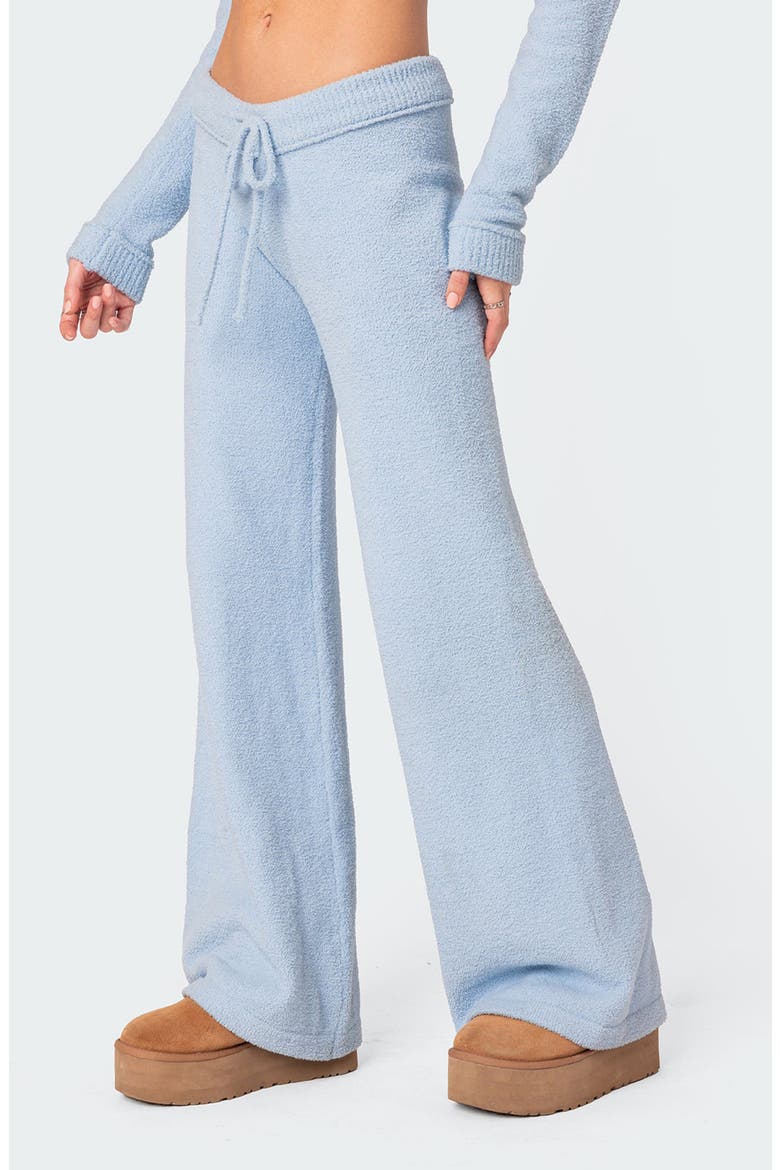 Plush Supersoft Knit Drawstring Pants, Alternate, color, BLUE