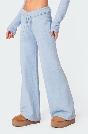 EDIKTED Plush Supersoft Knit Drawstring Pants | Nordstrom