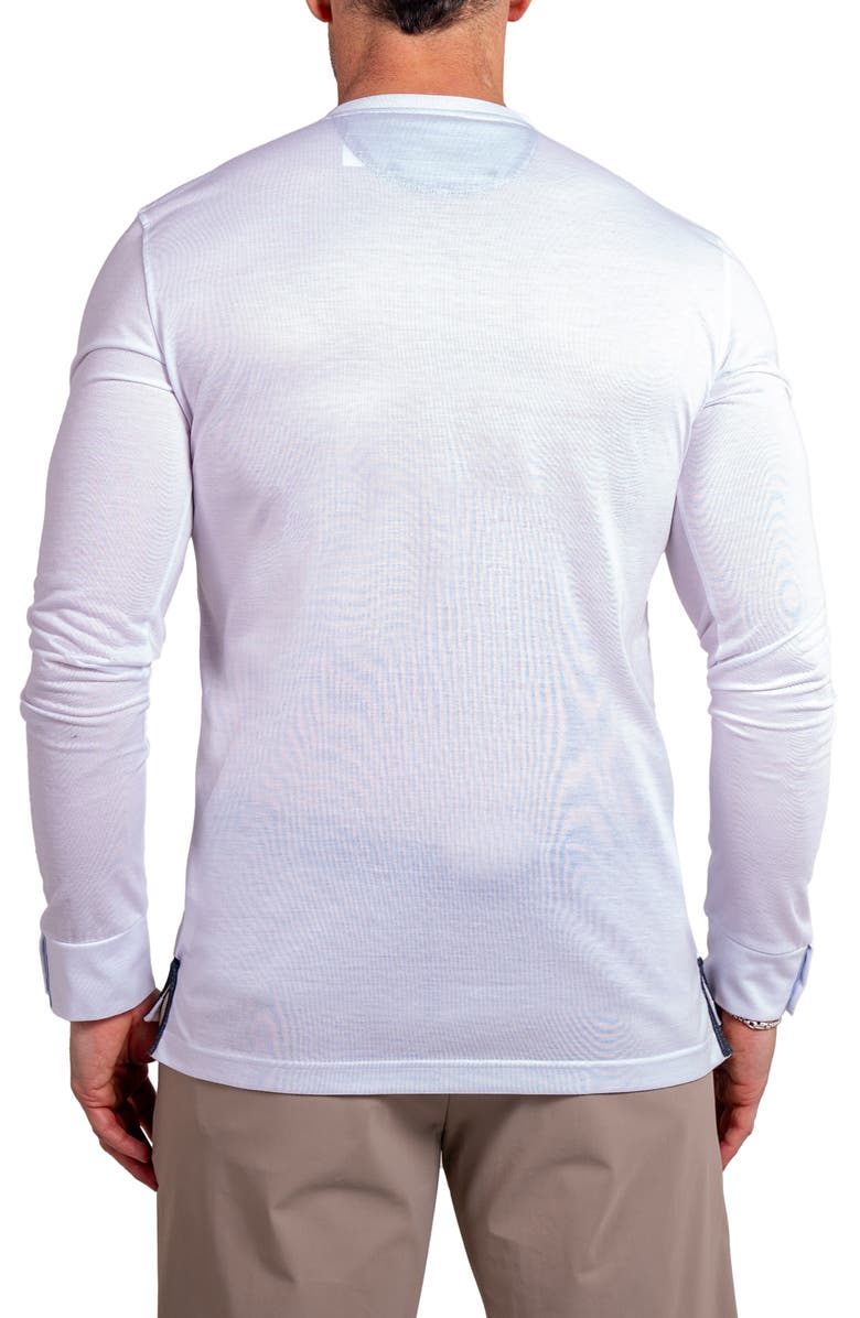 Maceoo Edison Ascension V-Neck Long Sleeve T-Shirt, Alternate, color, White