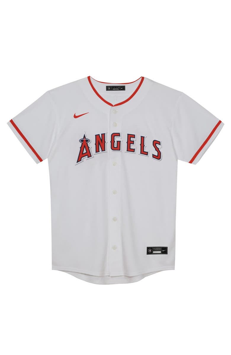 Nike Preschool Nike Mike Trout White Los Angeles Angels Home Replica Player Jersey, Alternate, color, White