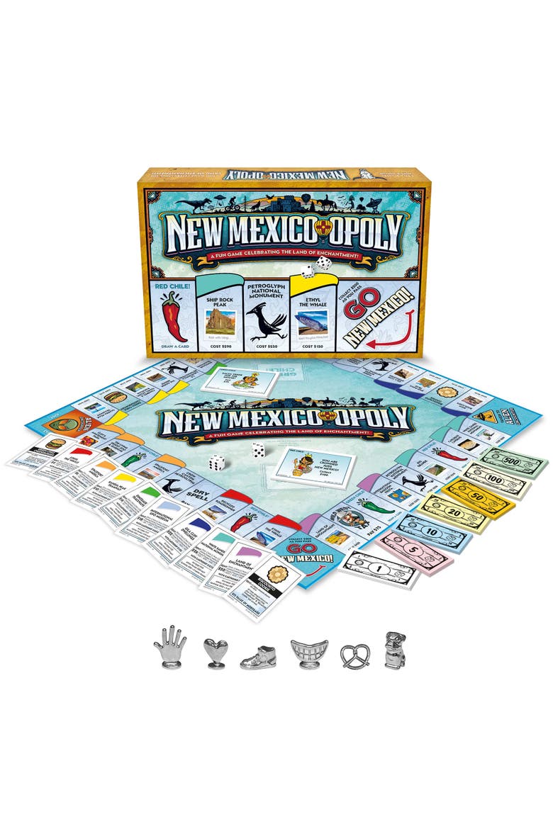 New Mexico Opoly Board Game, Alternate, color, Multicolored