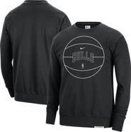 Nike Men's Nike Black Chicago Bulls 2023/24 Authentic Standard Issue Travel Performance Pullover Sweatshirt