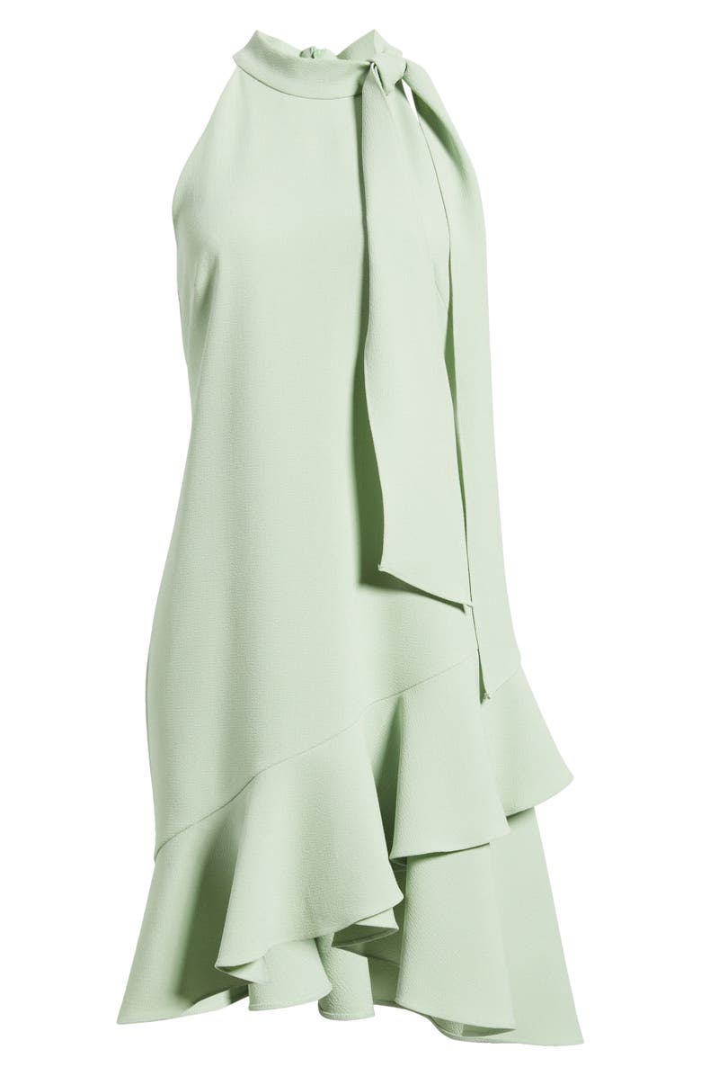 Vince Camuto Ruffle Detail Stretch Crepe Dress, Alternate, color, Pistachio
