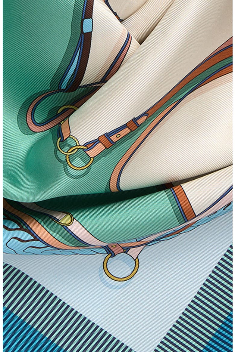 Toute Allure Silk Square Scarf, Alternate, color, MINT