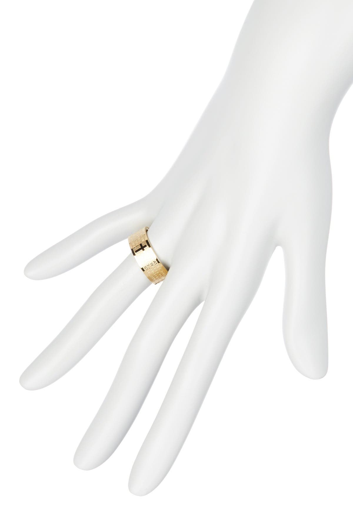 HMY JEWELRY Our Father Prayer Ring