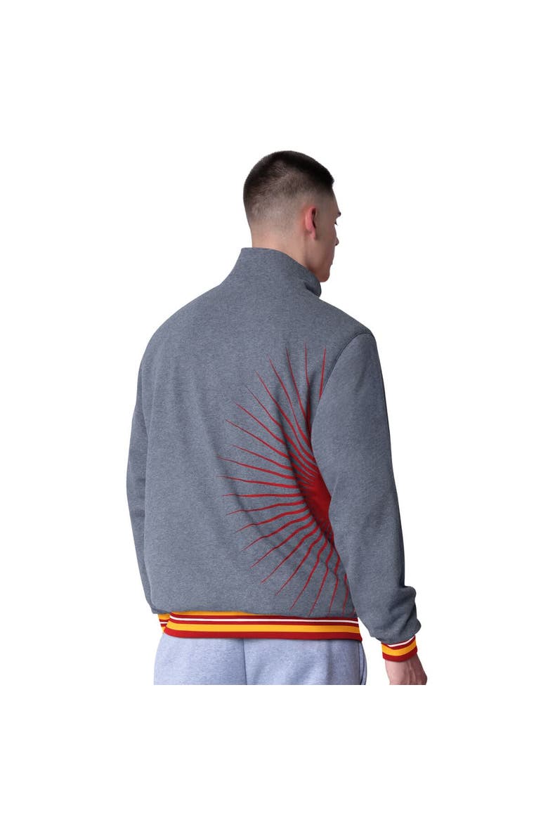 Men's G-III Extreme Red/Heather Gray Kansas City Chiefs Strong Arm Reversible Full-Zip Jacket, Alternate, color, Red