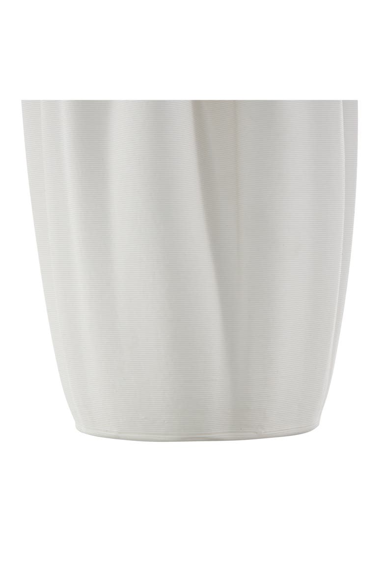 White Ceramic Vase, Alternate, color, WHITE