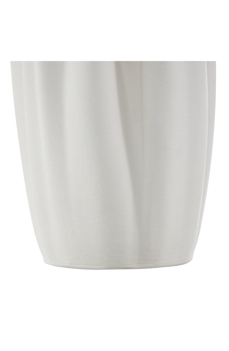 VIVIAN LUNE HOME White Ceramic Vase, Alternate, color, 