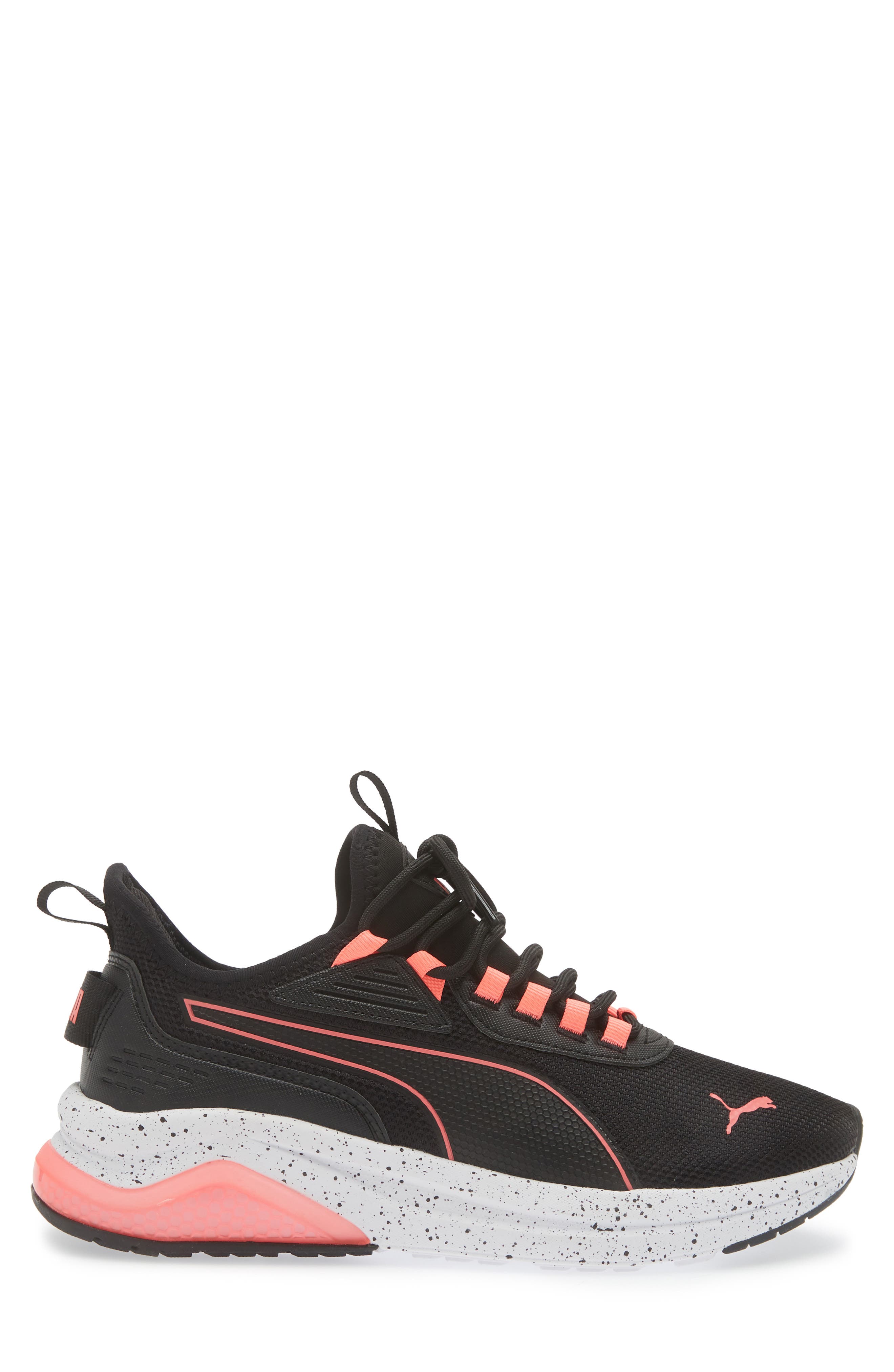 PUMA Amplifier Speckled Sneaker, Alternate, color, Puma Black-Sunset Glow