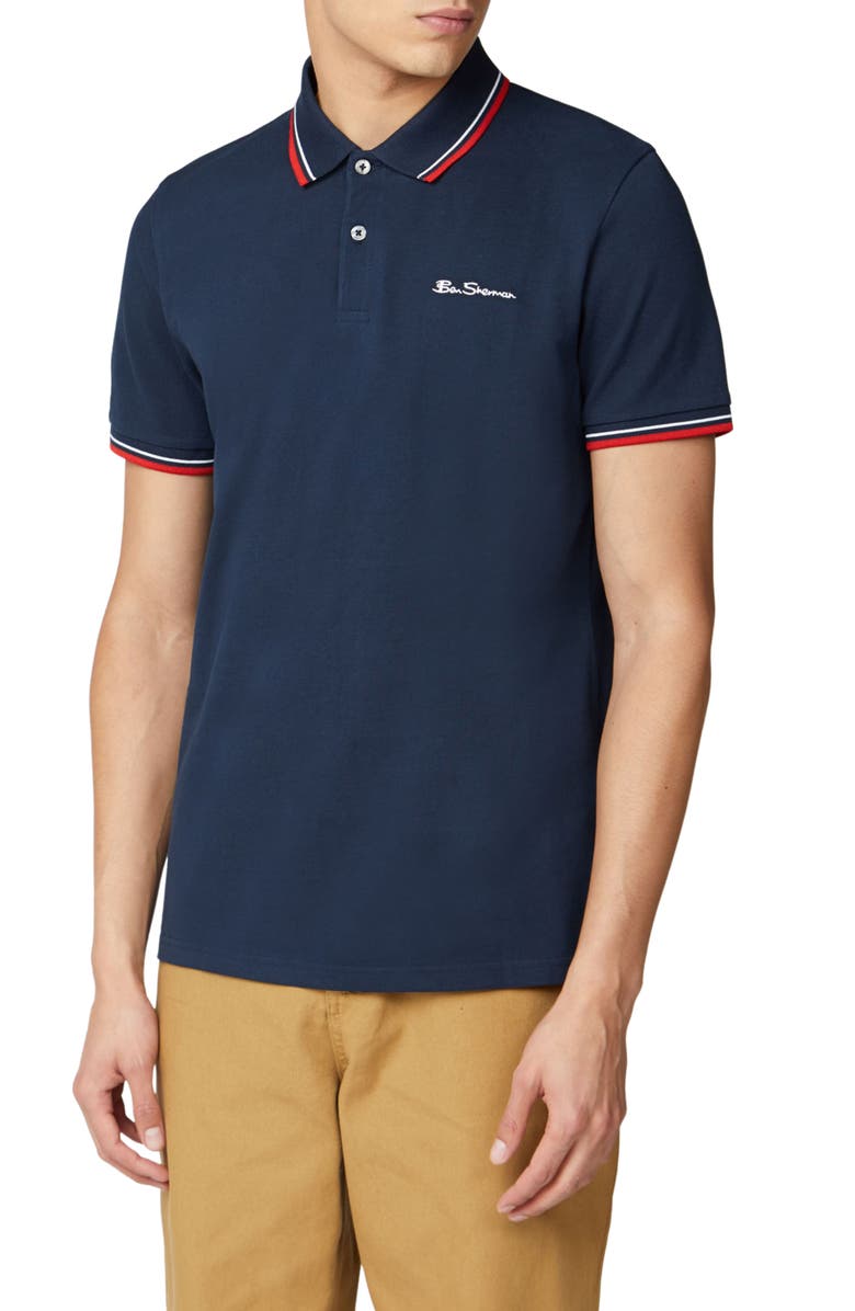 Ben Sherman Stripe Polo, Main, color, 