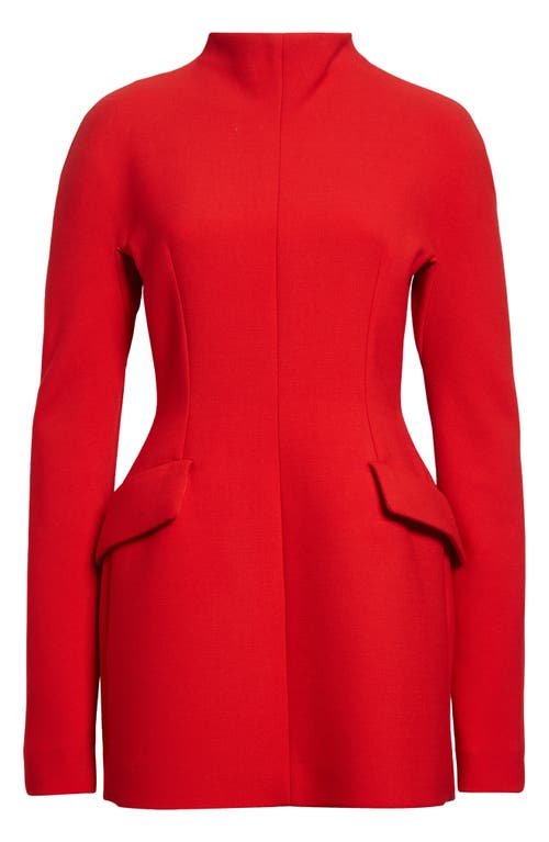Sportmax Terfrite Wool-blend Gabardine Minidress In Red