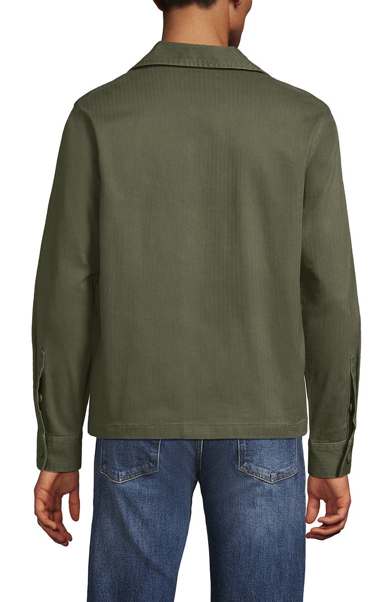 Lands' End Denim Utility Shirt Jacket, Alternate, color, 