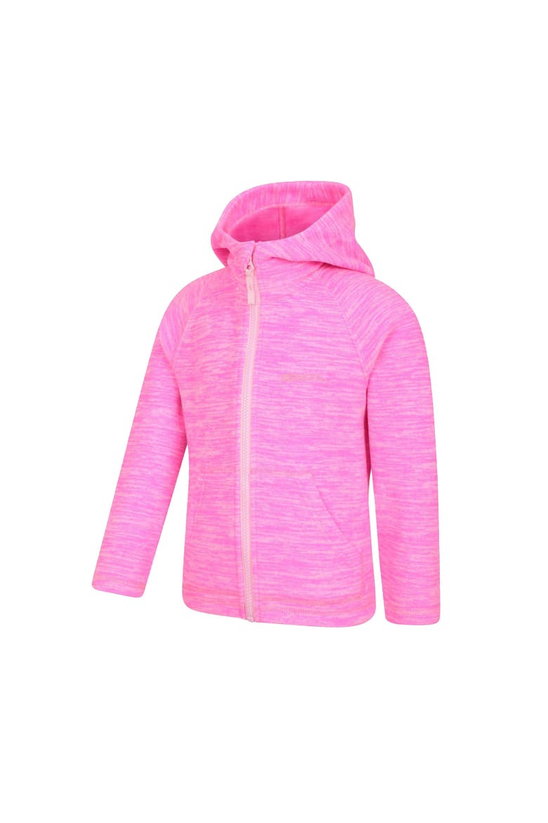 Childrens/Kids Snowdonia II Full Zip Hoodie, Alternate, color, Bright Pink