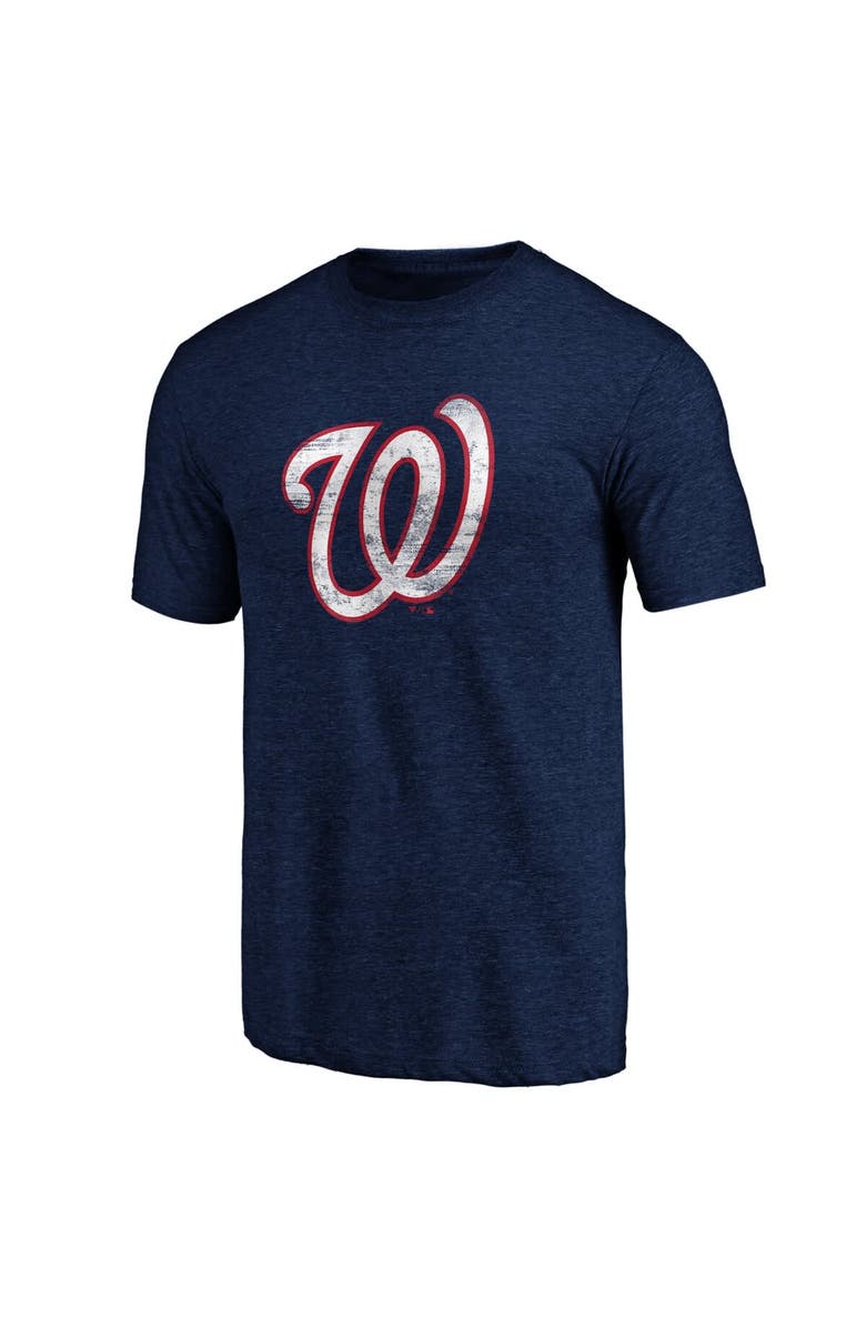 PROFILE Men's Profile  Navy Washington Nationals Big & Tall Distressed Logo T-Shirt, Alternate, color, Navy