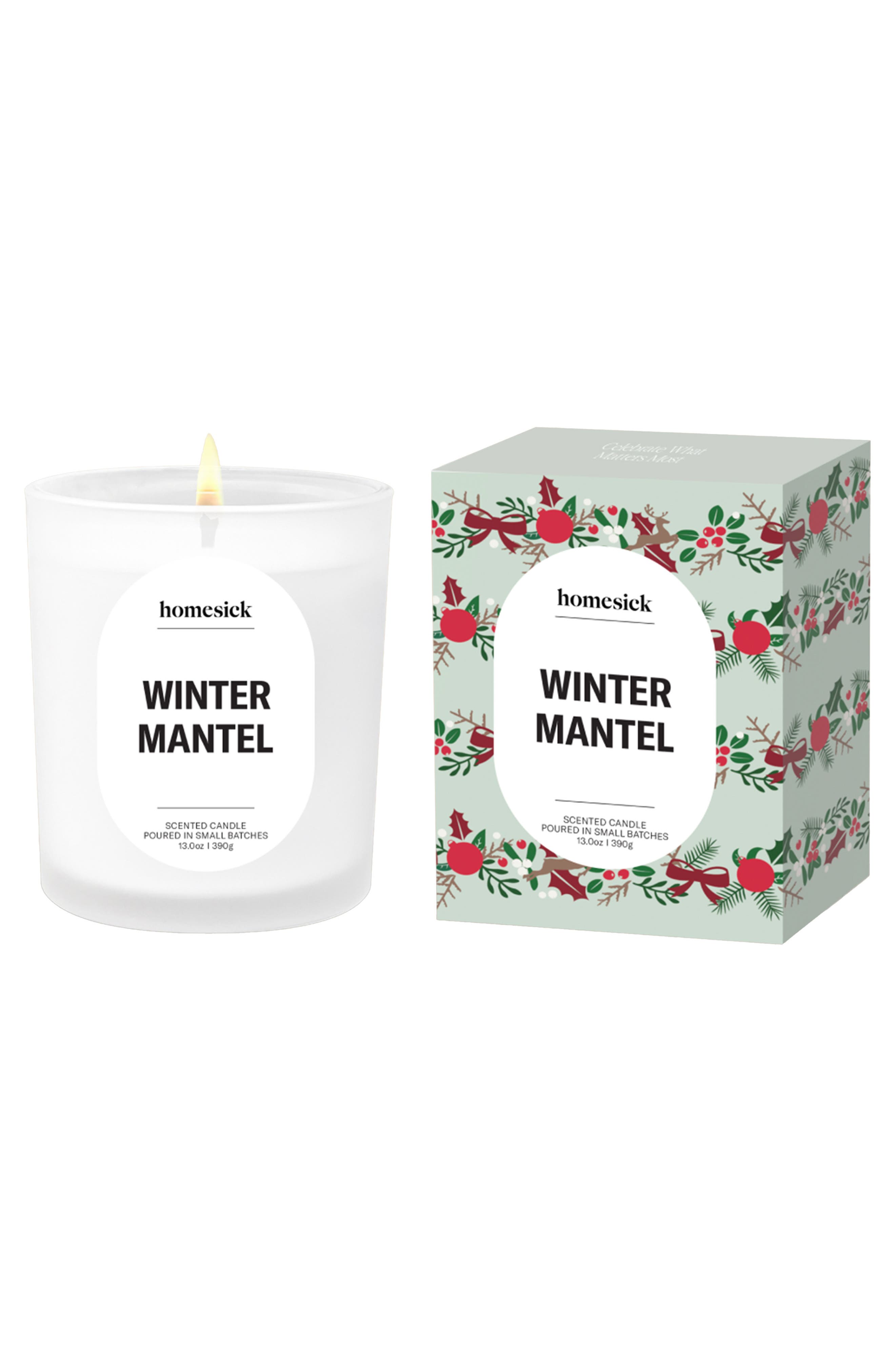 Winter Mantel Candle