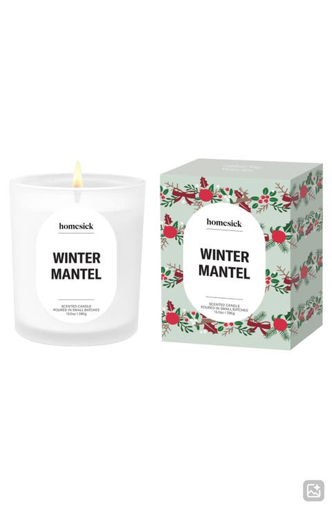 Winter Mantel Candle