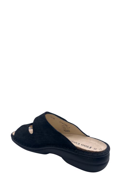 Finn Comfort Sansibar Slide Sandal In Black Astor