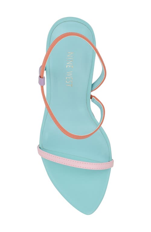 Nine West Cakely 3 Sandal In Pink/mango