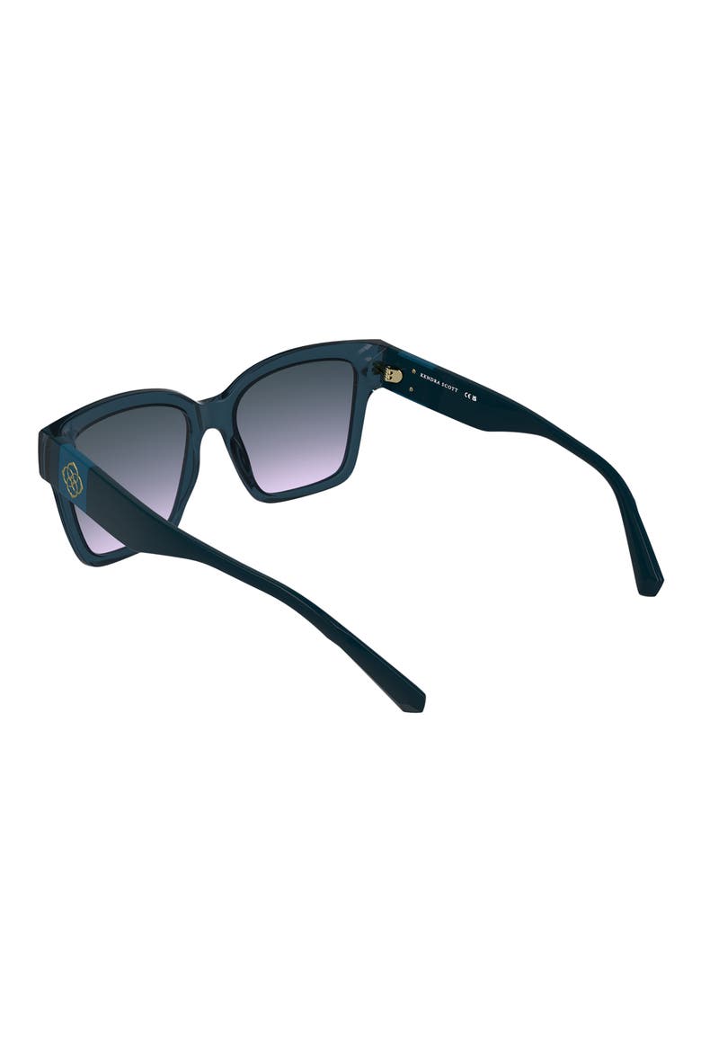 Dira 56mm Rectangular Sunglasses, Alternate, color, BLUE