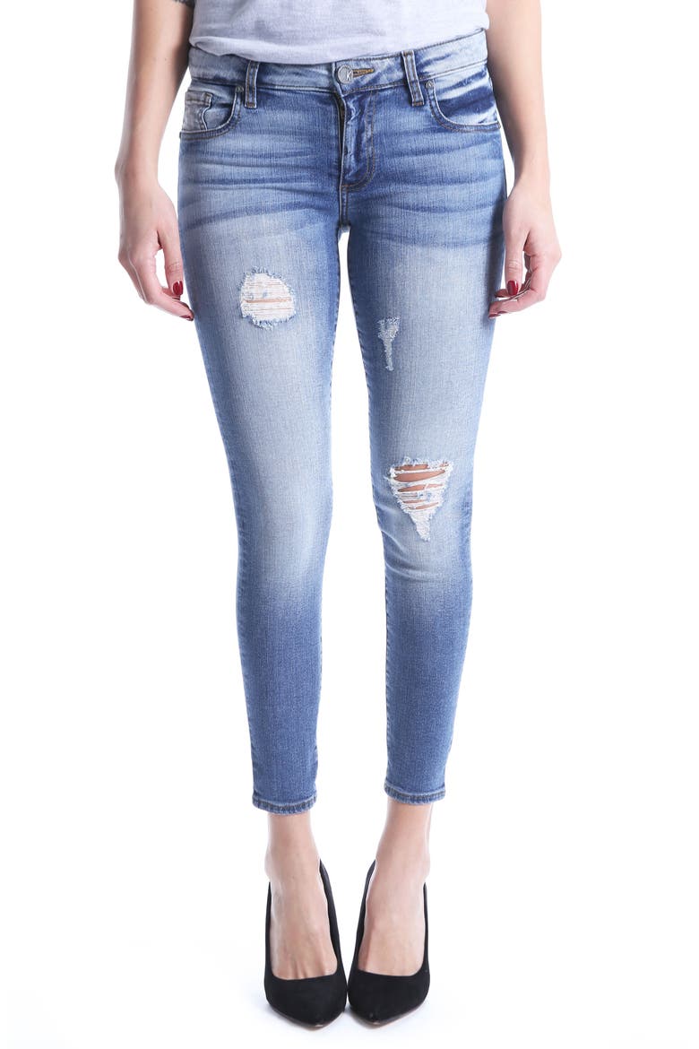 Donna Ankle Skinny Jeans, Main, color, GALVANIZED