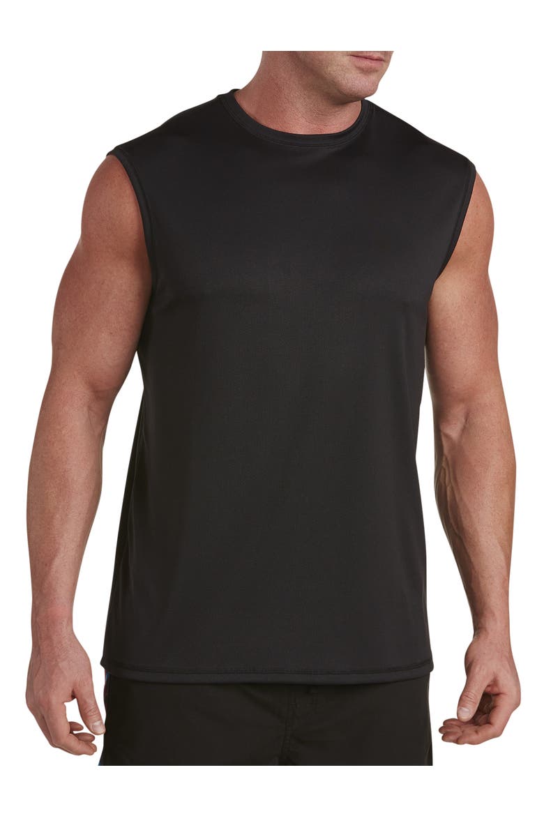 Muscle Swim T-Shirt, Main, color, BLACK