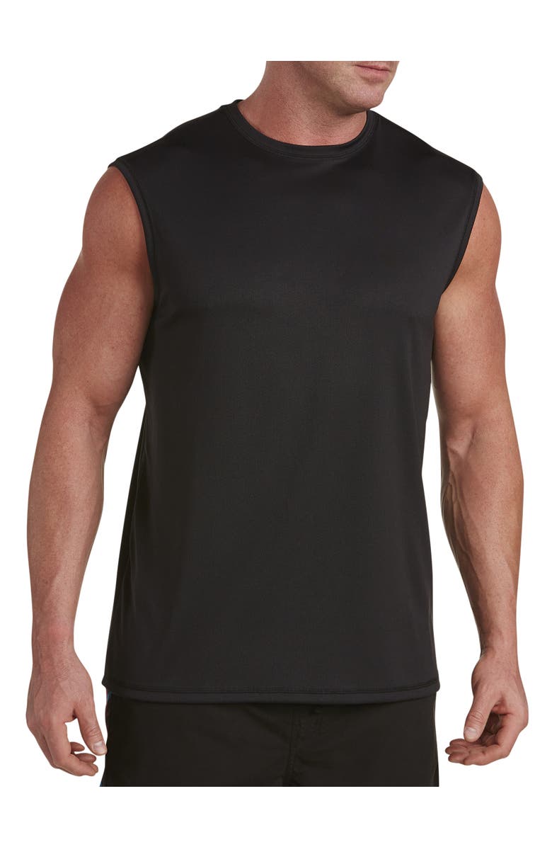 Harbor Bay by DXL Muscle Swim T-Shirt, Main, color, Black
