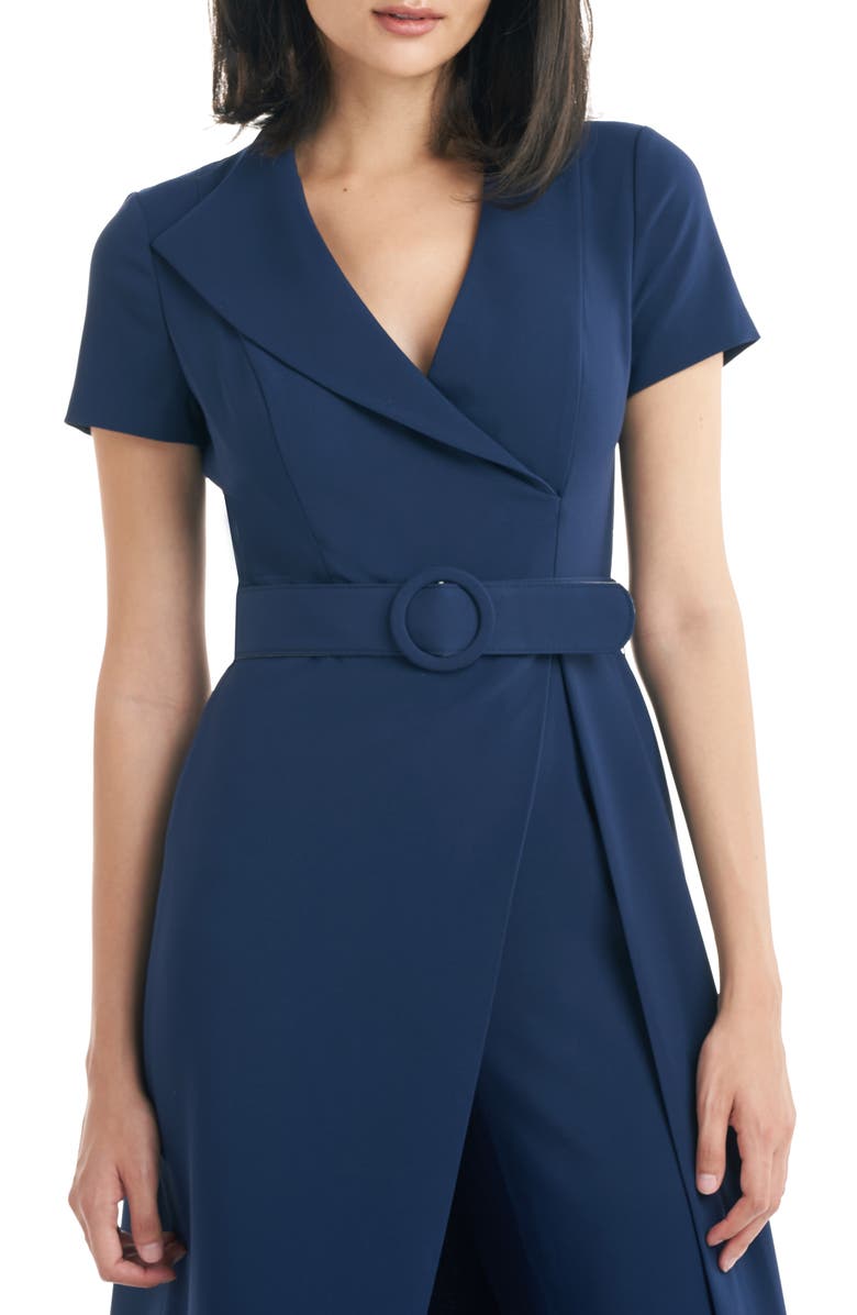 Kay Unger Garcelle Asymmetric Neck Maxi Romper, Alternate, color, 