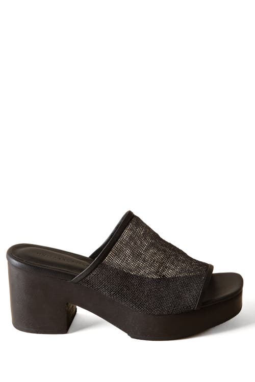 Huma Blanco Sierra Clog In Coal Jute