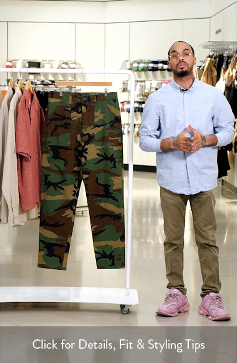 1100 OG Loose Fit Camouflage Cotton Fatigue Pants, sales video thumbnail