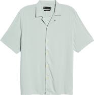 AllSaints Venice Relaxed Fit Short Sleeve Button-Up Camp Shirt