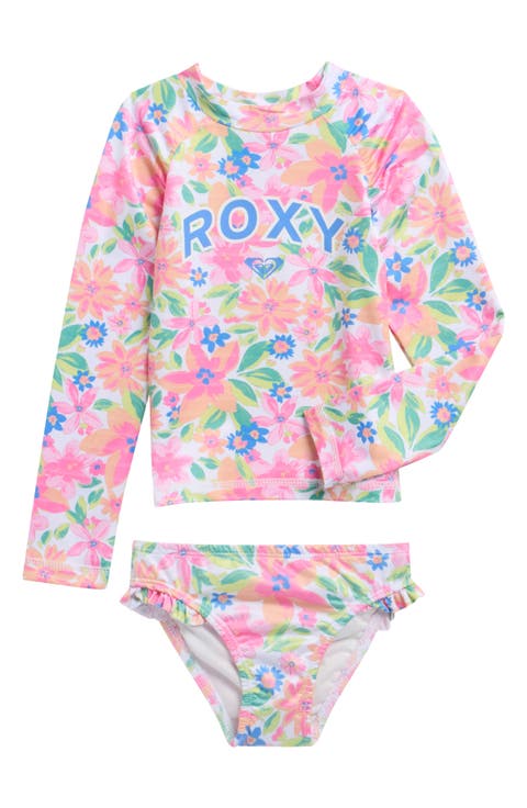 Kids' Long Sleeve Two-Piece Rashguard Swimsuit (Toddler)