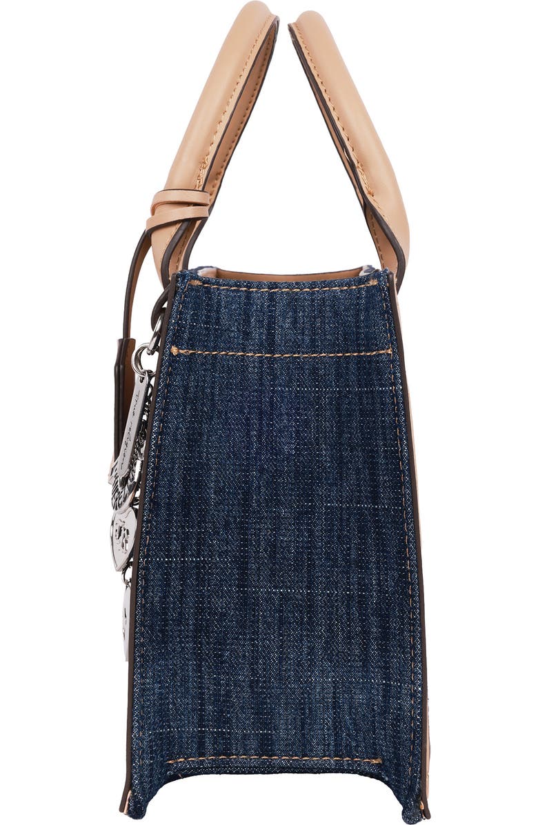 True Religion Bombe Denim Tote Bag, Alternate, color, Dark Denim