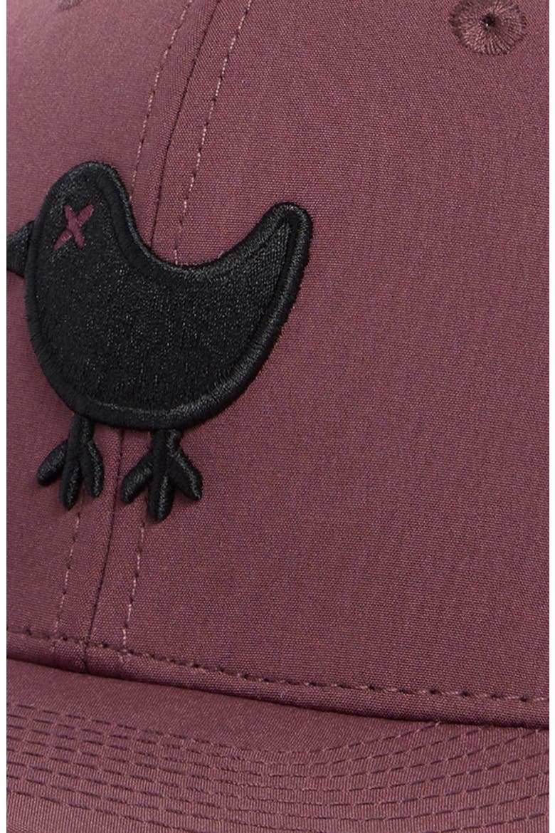 Birdie Ventilated Snapback Ball Cap, Alternate, color, PLUM WINE