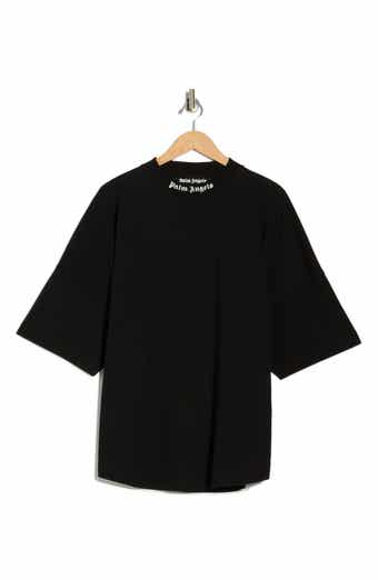 Palm Angels Logo Collar Graphic Cotton T-Shirt