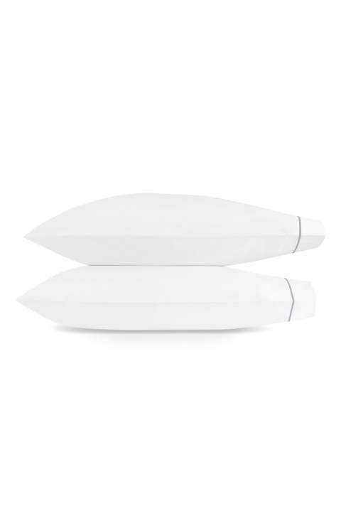 Bergamo Set of 2 500 Thread Count Cotton Percale Pillowcases