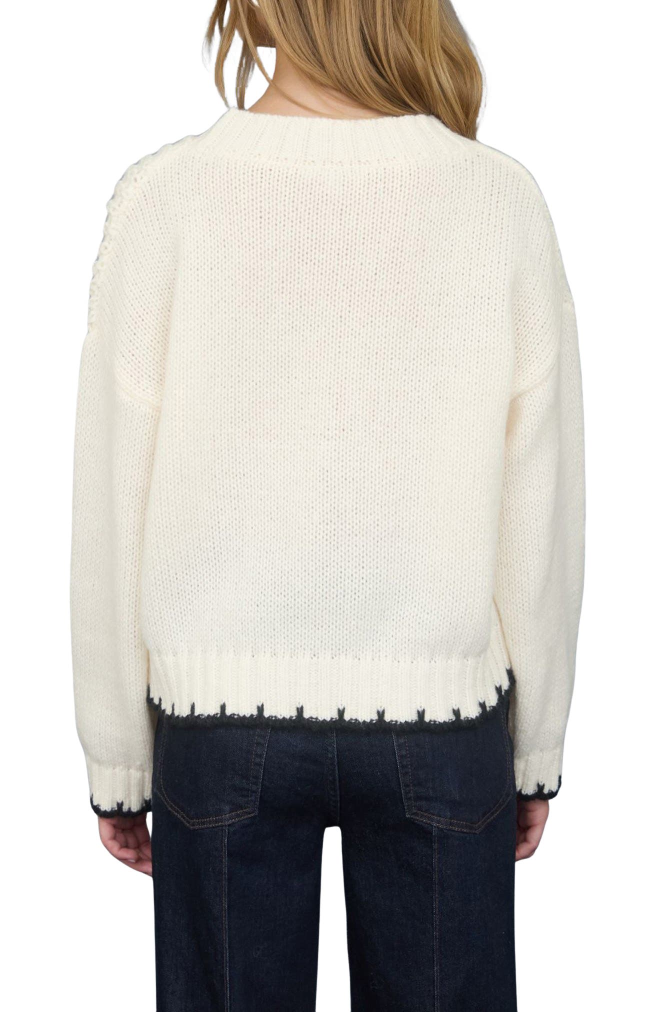 Mixed Cable Knit Sweater - image 4