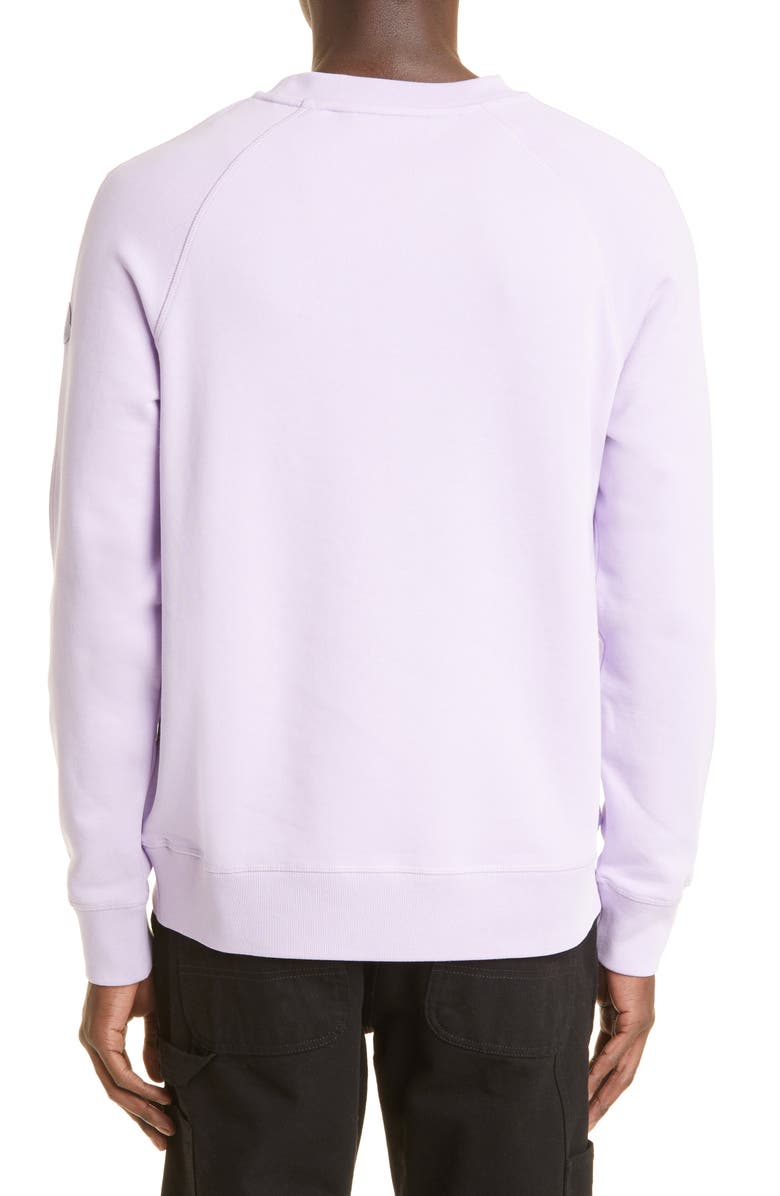 2 Moncler 1952 Men's Felt Logo Patch Crewneck Sweatshirt, Alternate, color, 