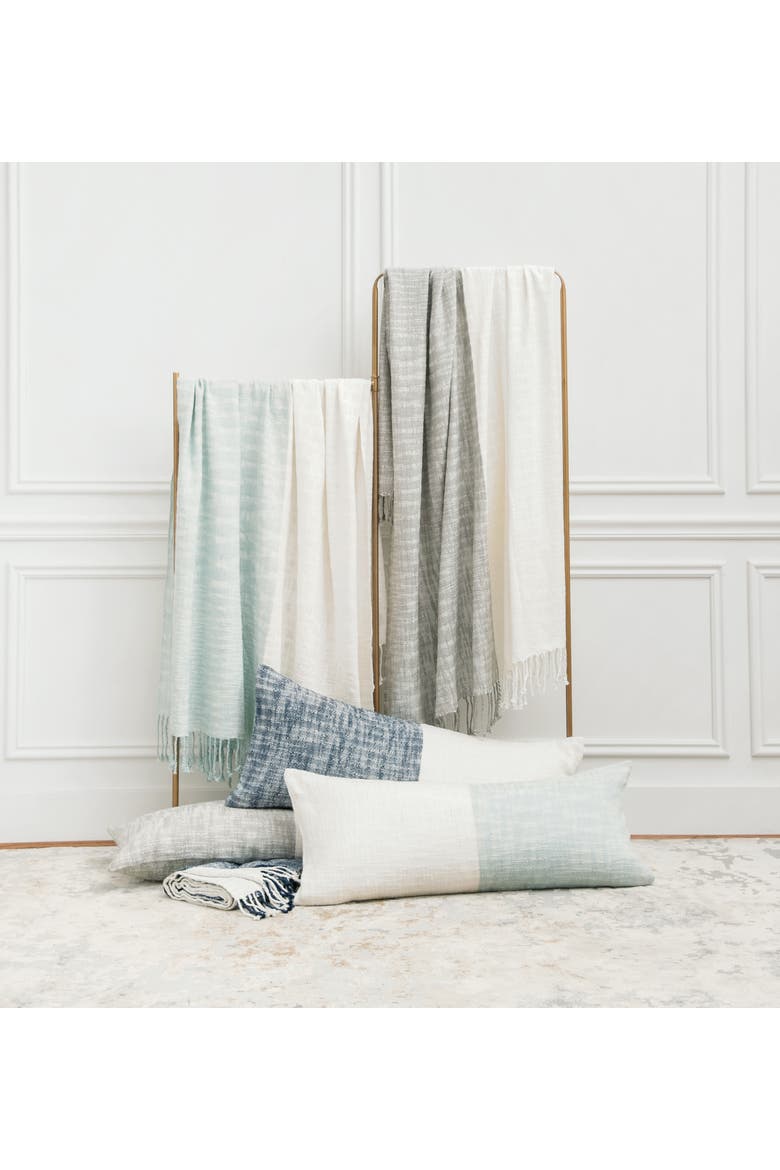 Eva Navy Throw Blanket, Alternate, color, Blue