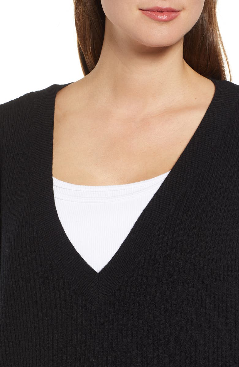 HATCH Easy V-Neck Sweater, Alternate, color, 